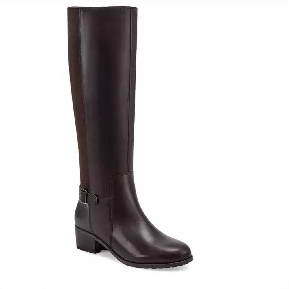 NEW EASY SPIRIT women's chaza tall boots in dark brown